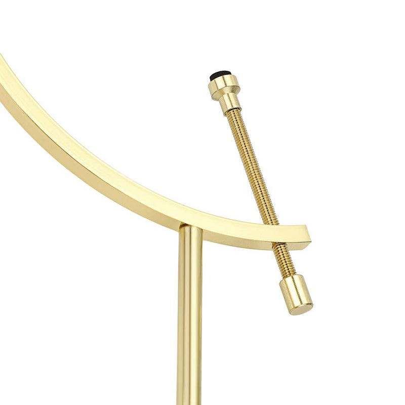 JUXYES Golden Toned Sphere Holder Caliper Stand, Caliper Style Display Stand For Mineral, Ornament, Gem, Shell, Coin, etc (M) - Image 4